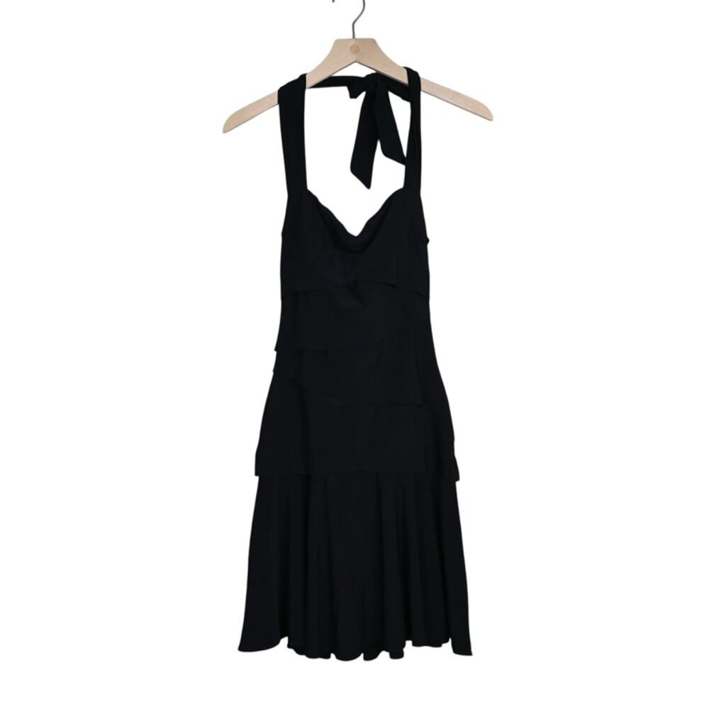 WHBM Women's 2 Elegant Black Halter Lined Dress